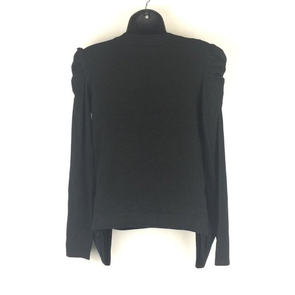 SAN Paulo Women's L/S Black & Gray Sweater embellished Size Medium,  NWT $189 - Picture 2 of 4